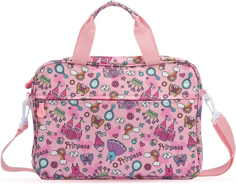 FunnyWin Kids Tablet Bag for Boy Girl Toddler Carrying Tablet Sleeve Carrying with Handle Shoulder Strap 13 inch - Image 1